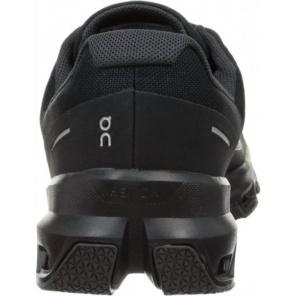 NEW ON women's cloudventure waterproof synthetic textile trainers in black - Picture 3 of 7